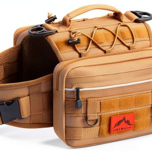 GoHimal Dog Backpack Adjustable Nylon Pet Carrier Hiking-0