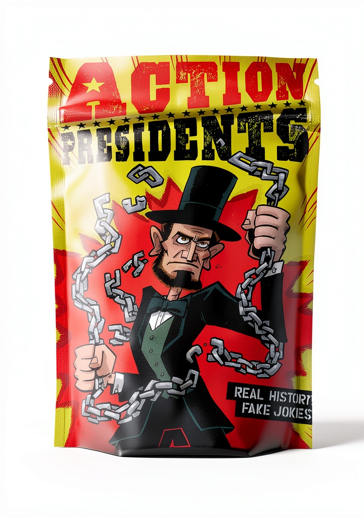 Installing HarperAlley Childrens History Comic US Presidents Biography on a wooden desk