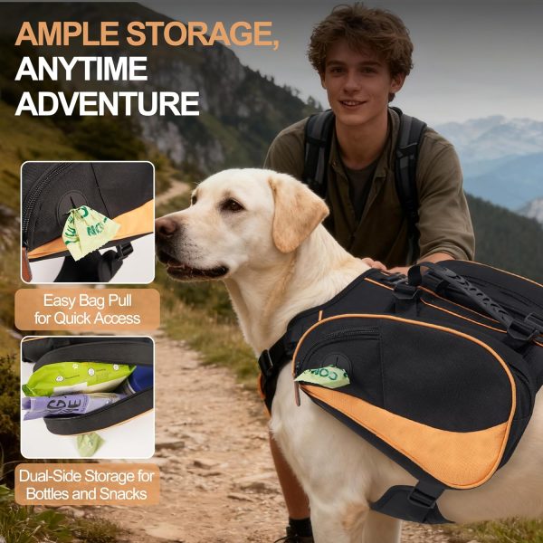 Xuvira Dog Backpack Harness Adjustable Waterproof Outdoor-4