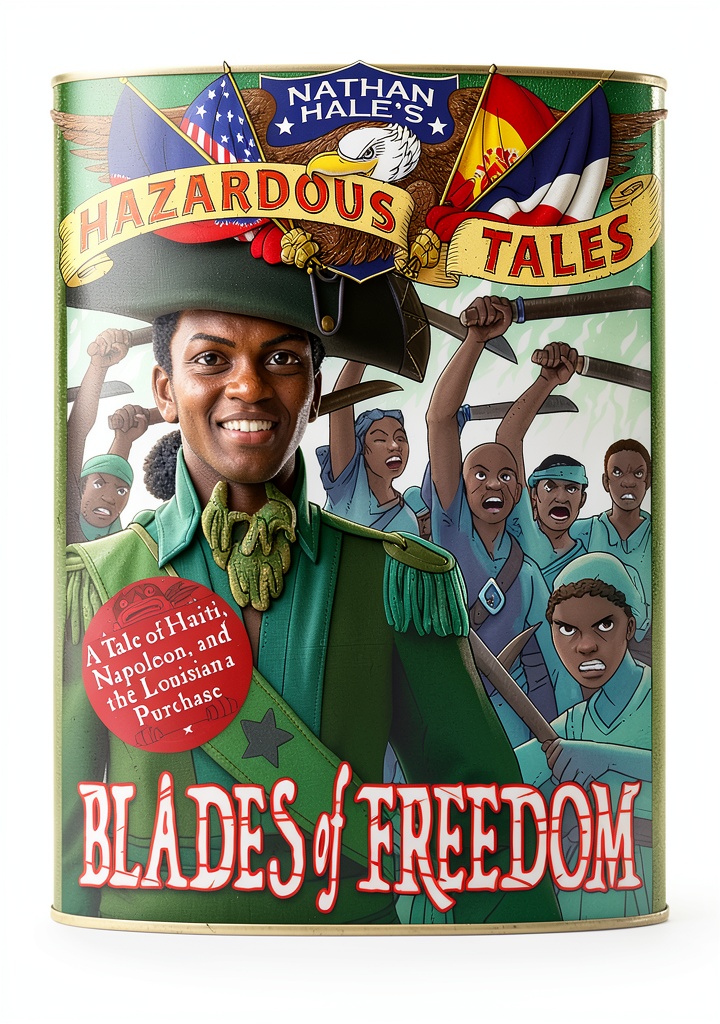 Nathan Hales Hazardous Tales Revolutionary War comic book open on classroom desk with student notebooks