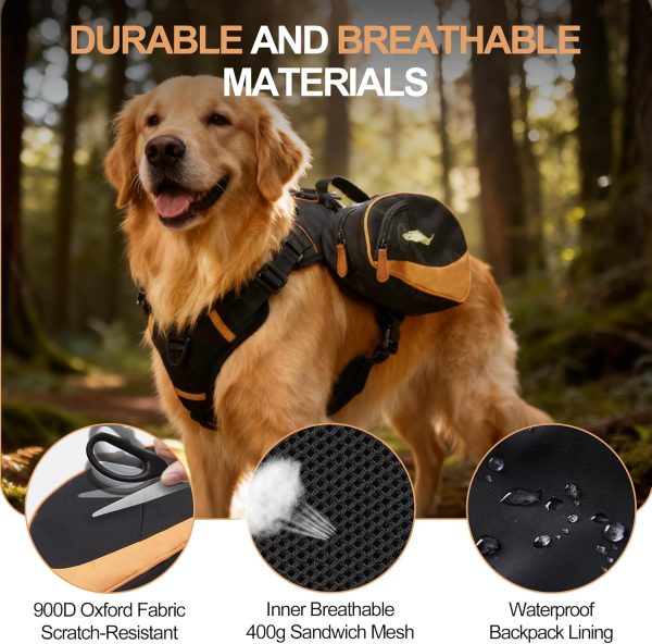 Xuvira Dog Backpack Harness Adjustable Waterproof Outdoor-1
