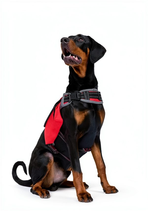 DENTRUN Dog Backpack Waterproof Red Hiking-7