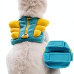 Turquoise Dog Backpack Harness by MORVIGIVE Pet Supplies-0