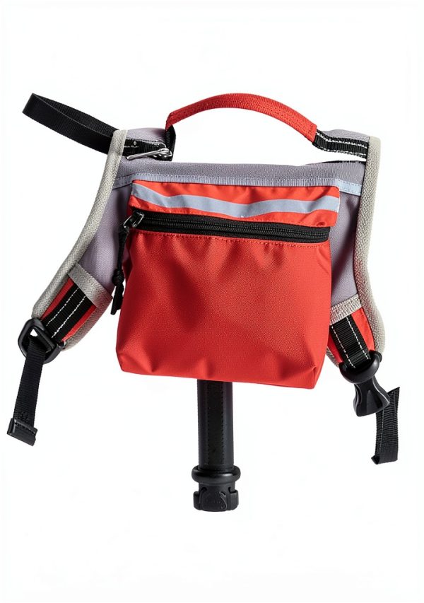 DENTRUN Dog Backpack Waterproof Red Hiking-5