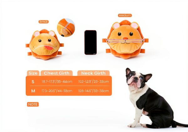 ROZKITCH Lion Dog Backpack Adjustable Small Medium Soft‑Fit-5