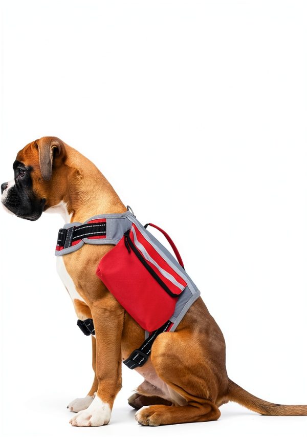 DENTRUN Dog Backpack Waterproof Red Hiking-2