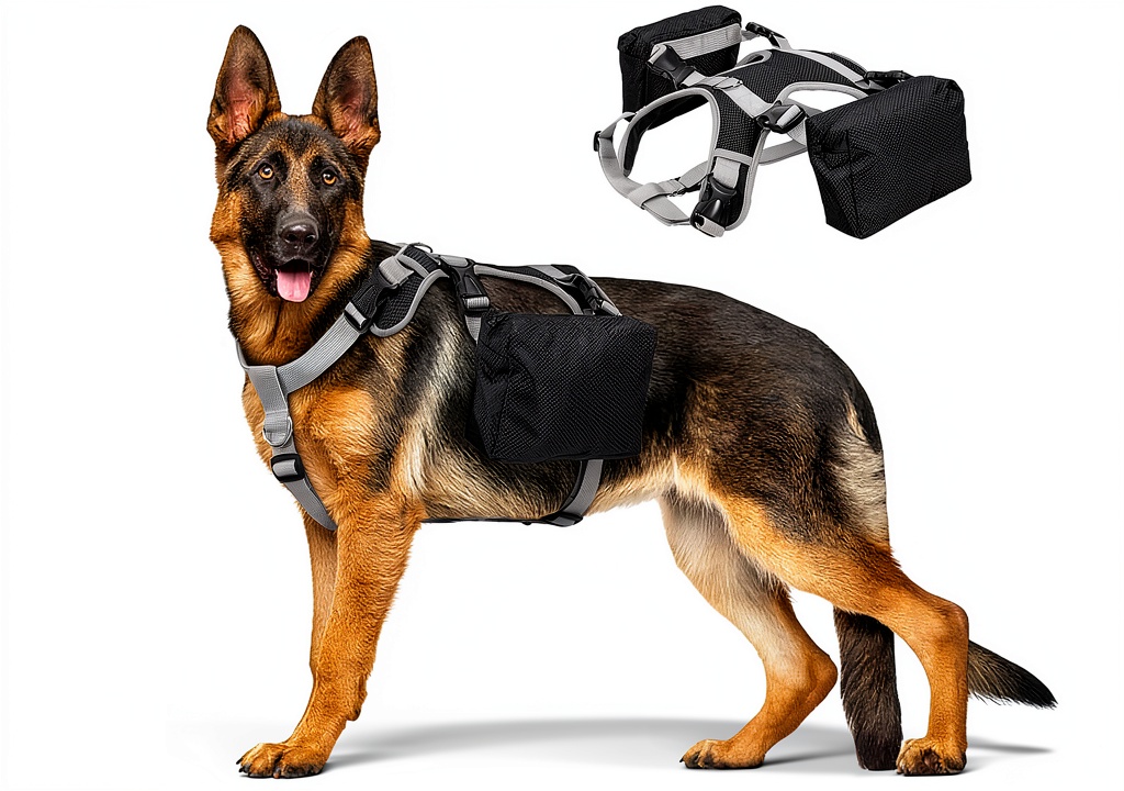 Dora Bridal dog backpack in use