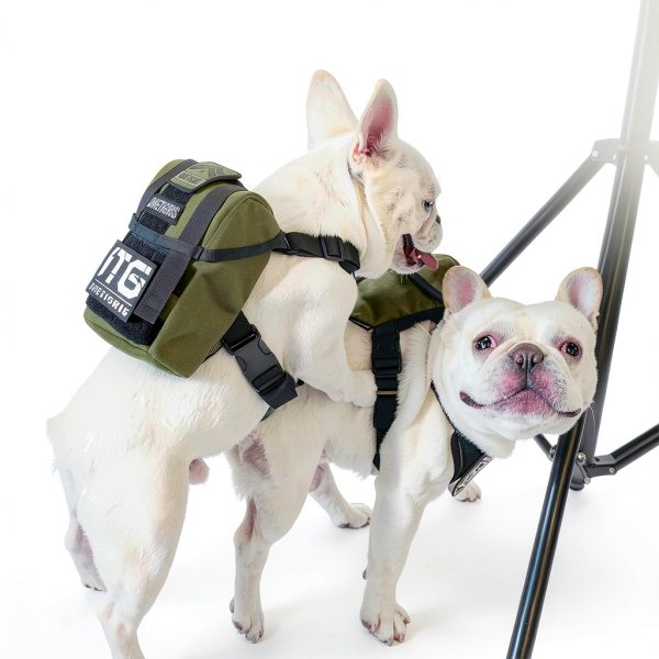 Dog Backpack OneTigris Green Nylon Adjustable-7