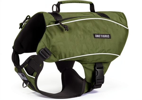 OneTigris Dog Backpack Harness TG-ZGB04 Adjustable Nylon with-0