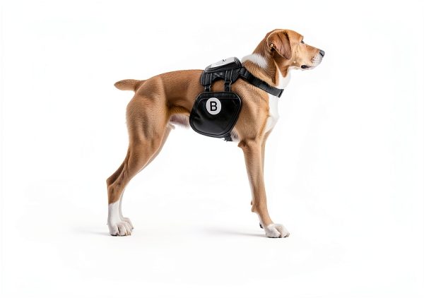 Kurgo Dog Backpack Baxter Pack Black Orange with Reflective Trim-4