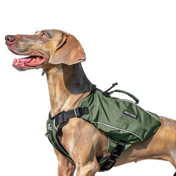 OneTigris Dog Backpack Harness TG-ZGB04 Adjustable Nylon with-4