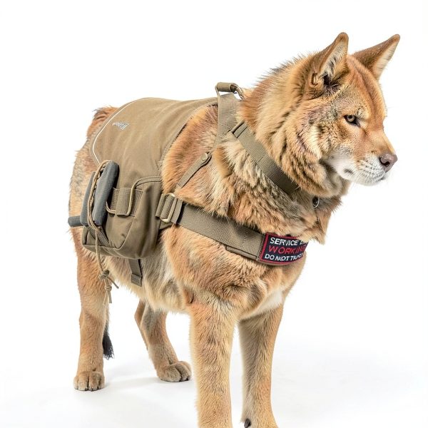 Dog Backpack Excellent Elite Spanker Large Coyote Brown Nylon Pack-5