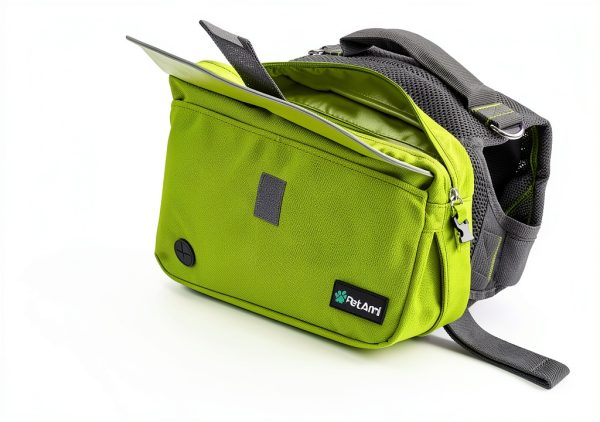 Dog Backpack Harness PetAmi Adjustable Medium Large Canvas Backpack-4