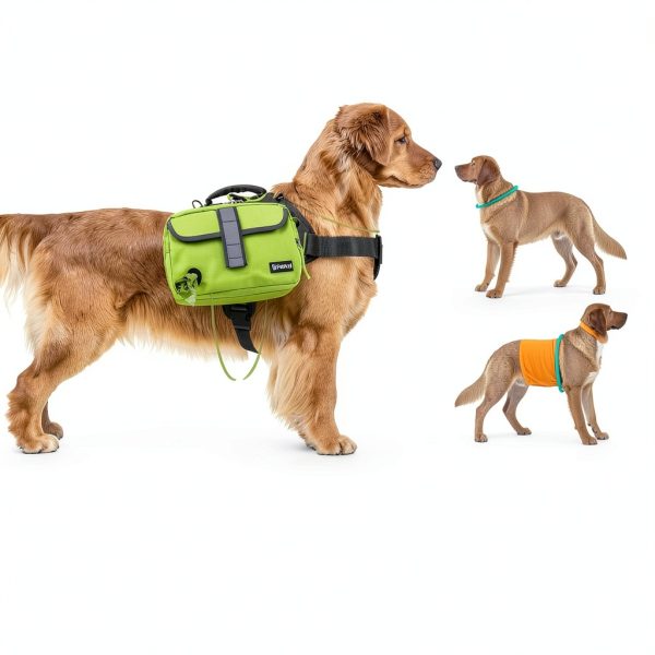 Dog Backpack Harness PetAmi Adjustable Medium Large Canvas Backpack-5