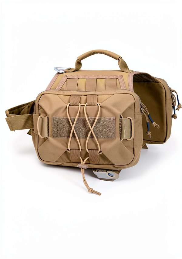 Dog Backpack Excellent Elite Spanker Large Coyote Brown Nylon Pack-1