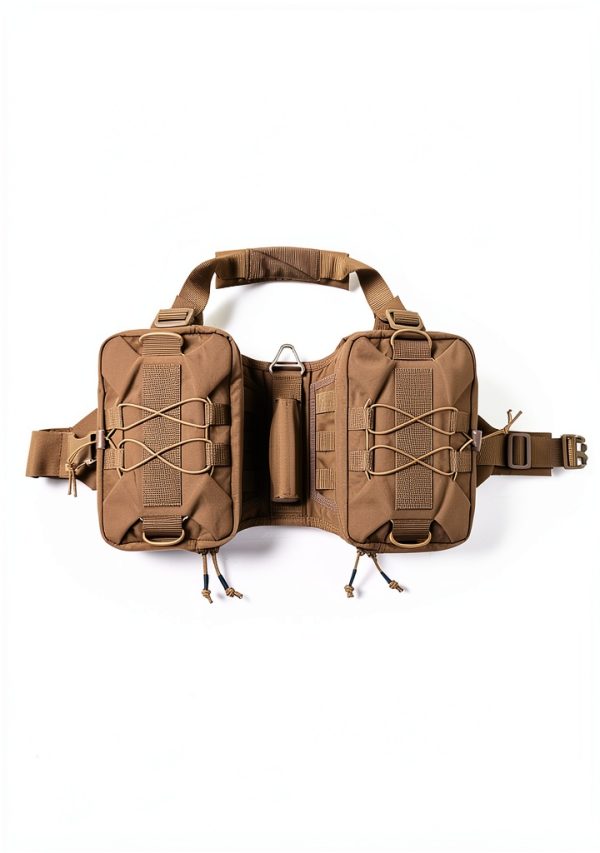 Dog Backpack Excellent Elite Spanker Large Coyote Brown Nylon Pack-2