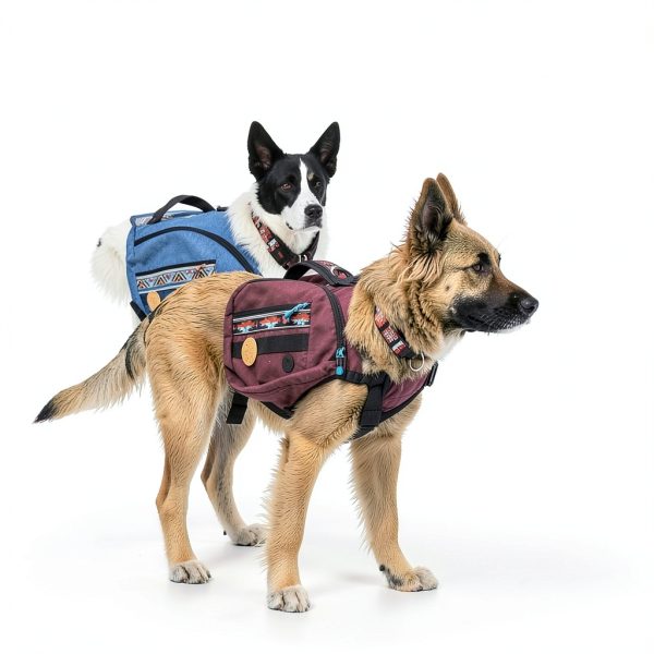 Dog Backpack Wilderdog Adjustable Harness with Water Resistant Fabric-4