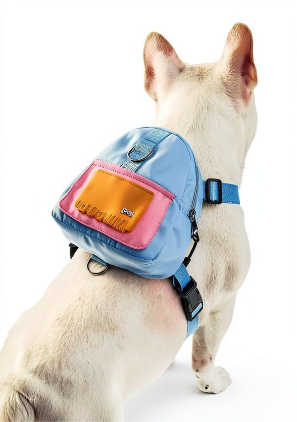 Dog Backpack Chest Strap xinfengge Adjustable Vest with Poop Bag-8