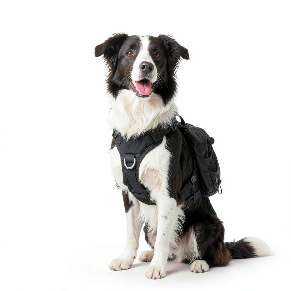 AOKOWN Dog Hiking Backpack with Reflective Trim Water Bottle Pocket-1