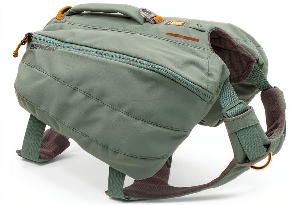 Ruffwear Dog Backpack Medium Basalt Gray – Foam Padded, Adjustable Fit-0