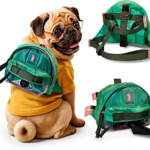 Dog Backpack Tailtote TL2024 Waterproof Fit with Poop Holder-0