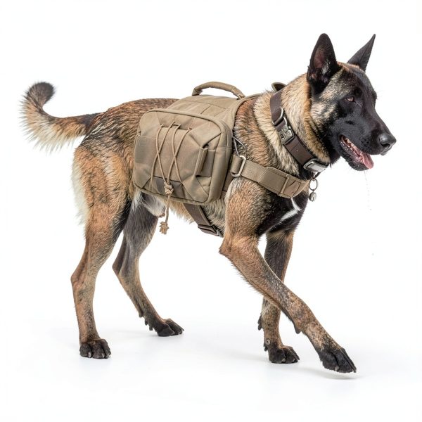 Dog Backpack Excellent Elite Spanker Large Coyote Brown Nylon Pack-6