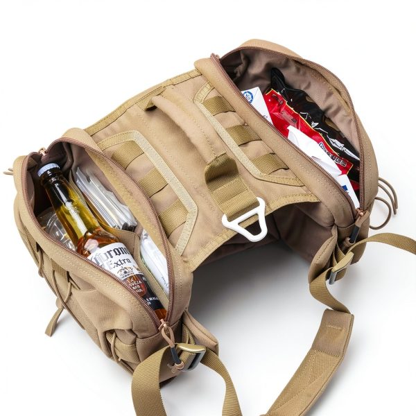 Dog Backpack Excellent Elite Spanker Large Coyote Brown Nylon Pack-4