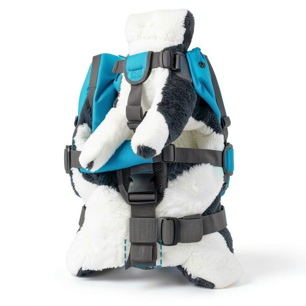 Dog Backpack PetAmi Adjustable Nylon Pack Large Olive Canvas-4