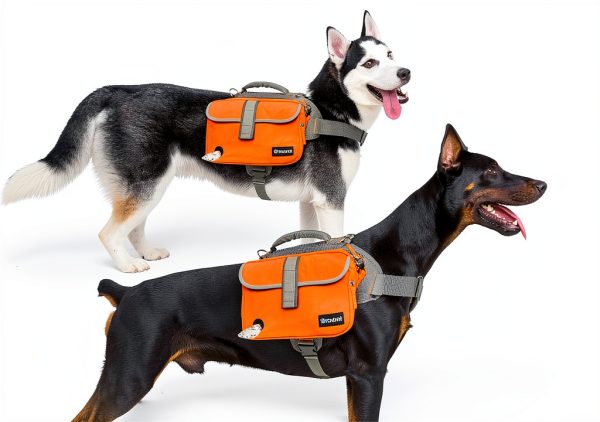PetAmi Dog Backpack Large with Ripstop Nylon and Reflective Stripes-5