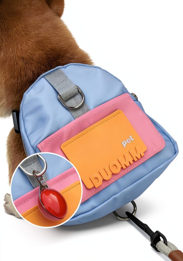 Dog Backpack Chest Strap xinfengge Adjustable Vest with Poop Bag-7