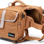 PetAmi Dog Backpack Medium Adjustable Canvas with Reflective Stripes-0