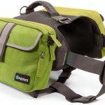 Dog Backpack PetAmi Adjustable Nylon Pack Large Olive Canvas-0