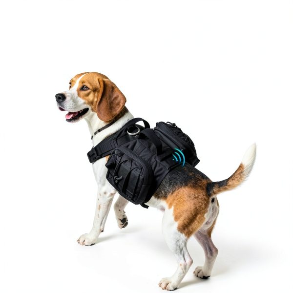 AOKOWN Dog Hiking Backpack with Reflective Trim Water Bottle Pocket-4
