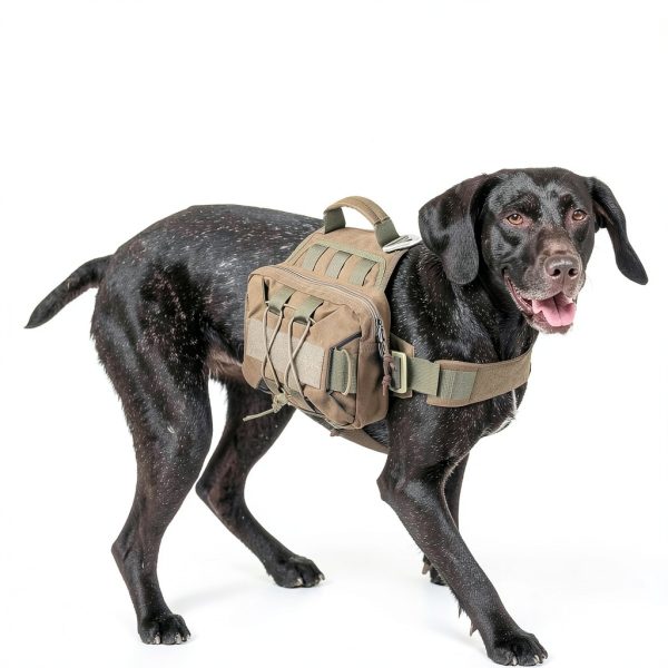 Dog Backpack Excellent Elite Spanker Large Coyote Brown Nylon Pack-8