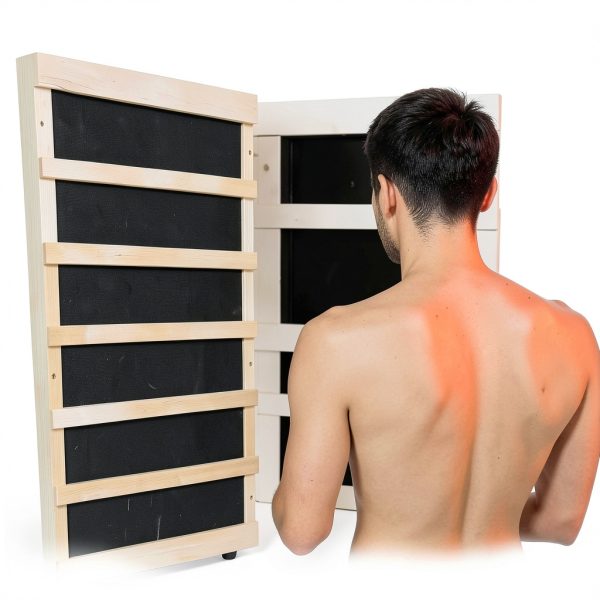 Homsido Infrared Home Sauna 1 Person Hemlock Dry Sauna Low EMF 1200W-6