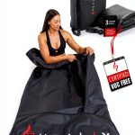 Healix Infrared Sauna Blanket Zero EMF – Portable Home Sauna Blanket for Relaxation & Wellness | Far Infrared Heating, VOC-Free, Adjustable Temp (77–176°F), Carbon Fiber Heating, Hook-and-Loop Closure-0