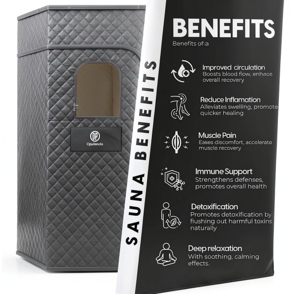 Portable Sauna Combo Opulencio – Spacious Steam Tent with Ice Bath-4