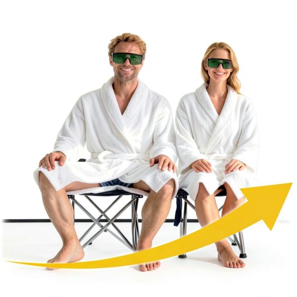 Infrared Sauna 2-Person Box by iTHERAU with Red Light & Steamers-5