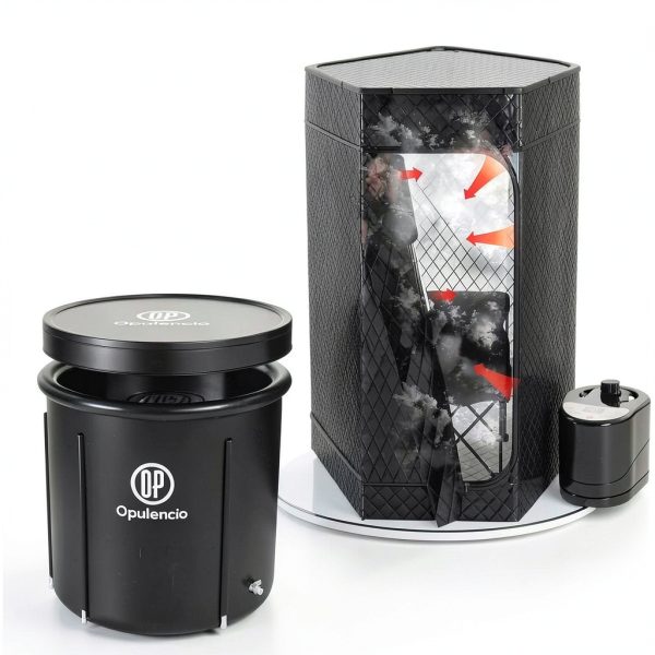 Portable Sauna Combo Opulencio – Spacious Steam Tent with Ice Bath-1