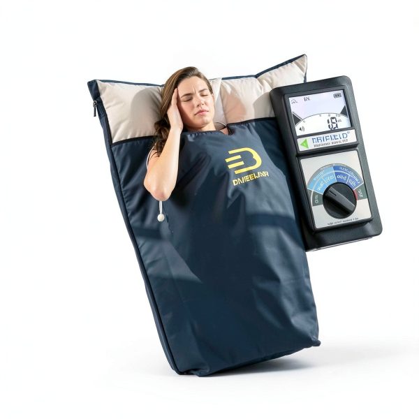 Near Zero EMF Far Infrared Sauna Blanket by Diveblast Blue 71×35.6″-1