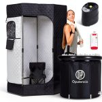 Portable Sauna Combo Opulencio – Spacious Steam Tent with Ice Bath-0