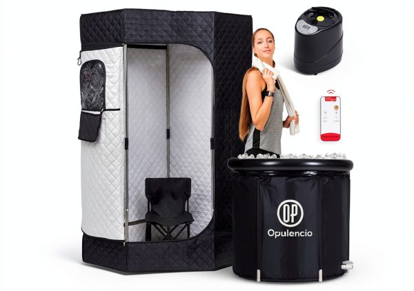 Portable Sauna Combo Opulencio – Spacious Steam Tent with Ice Bath-0