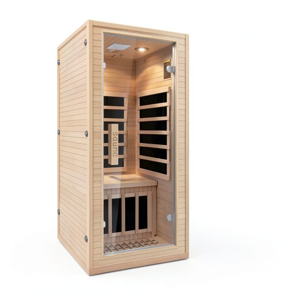 Homsido Infrared Home Sauna 1 Person Hemlock Dry Sauna Low EMF 1200W-5
