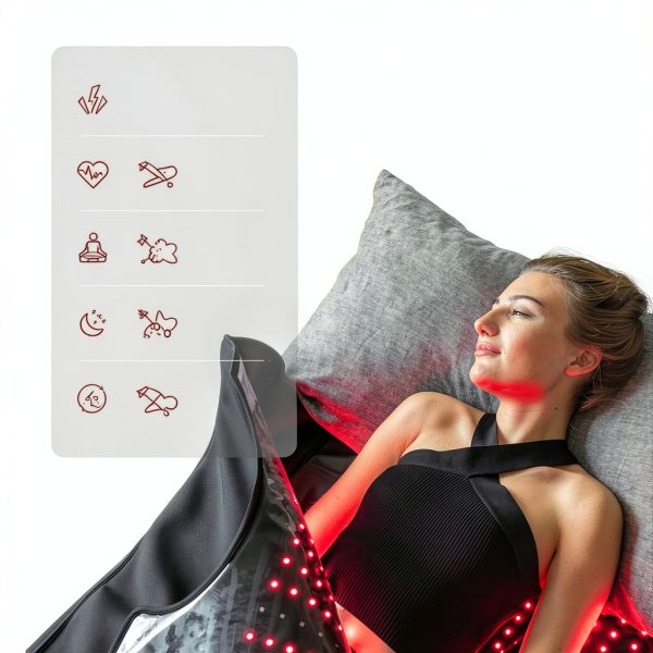 Healix Infrared Sauna Blanket Zero EMF – Portable Home Sauna Blanket for Relaxation & Wellness | Far Infrared Heating, VOC-Free, Adjustable Temp (77–176°F), Carbon Fiber Heating, Hook-and-Loop Closure-1