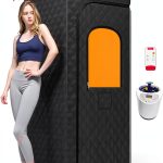 Portable Steam Sauna for Home,Sauna Box with 9-level Heating,0-99 minute timer,Personal Sauna Tent for Home with 2.6L 1000W Steam Steamer,Remote Control,Folding Chair.Relax and Healthy at Home Sauna-0