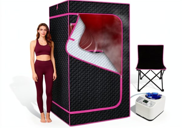 Portable Infrared Sauna Box STEECA 1300W 3L Steam Tent XL Family Size-0