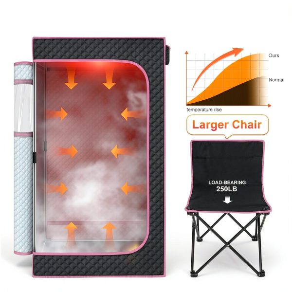 Portable Infrared Sauna Box STEECA 1300W 3L Steam Tent XL Family Size-2