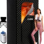 Sauna Box CUEME Portable Steam Sauna 3L 1200W Steamer Extra Large-0