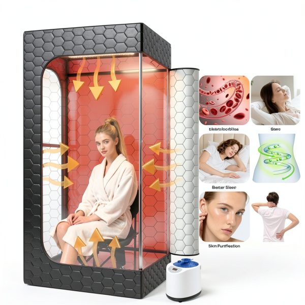 Infrared Sauna Box bsdonte 160 LED Red Light Portable-1