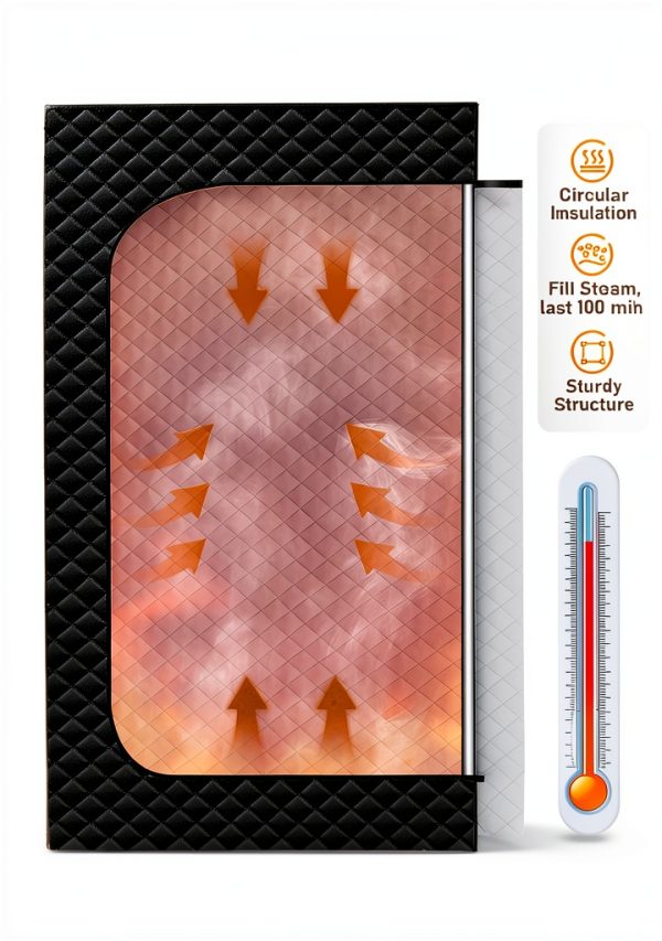 Sauna Box CUEME Portable Steam Sauna 3L 1200W Steamer Extra Large-1